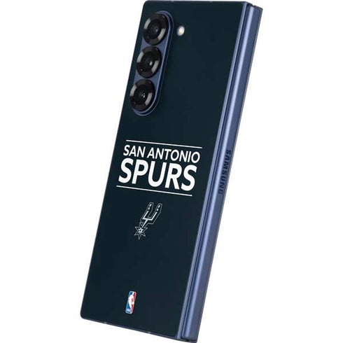 NBA San Antonio Spurs Standard - Black Galaxy Z Fold6 Skin