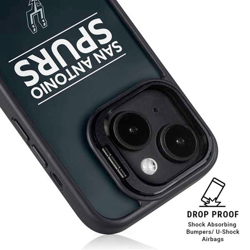 NBA San Antonio Spurs Standard - Black iPhone 14 Plus Kickstand Case