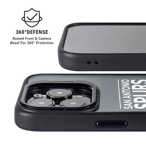 NBA San Antonio Spurs Standard - Black iPhone 14 Pro Kickstand Case