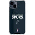 NBA San Antonio Spurs Standard - Black iPhone 15 Clear Case