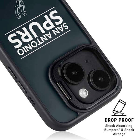 NBA San Antonio Spurs Standard - Black iPhone 15 Kickstand Case