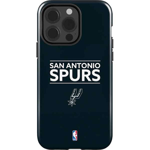 NBA San Antonio Spurs Standard - Black iPhone 15 Pro Impact Case