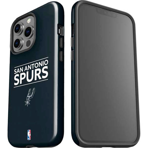NBA San Antonio Spurs Standard - Black iPhone 15 Pro Impact Case