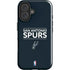 NBA San Antonio Spurs Standard - Black iPhone 16 Impact Case