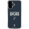 NBA San Antonio Spurs Standard - Black iPhone 16 Plus Clear Case