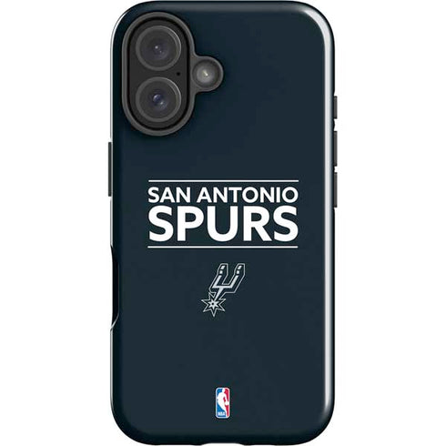 NBA San Antonio Spurs Standard - Black iPhone 16 Plus Impact Case