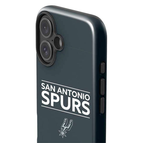 NBA San Antonio Spurs Standard - Black iPhone 16 Plus Impact Case