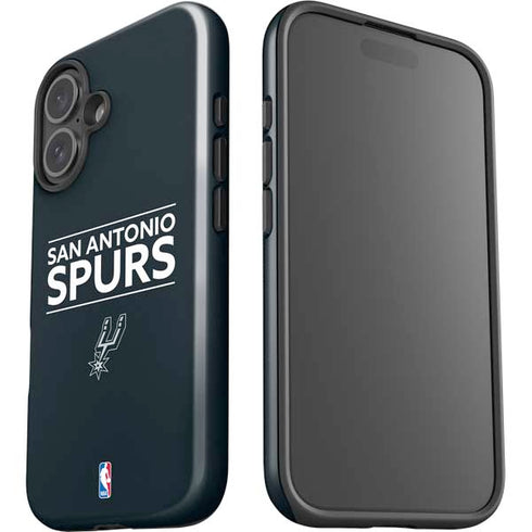 NBA San Antonio Spurs Standard - Black iPhone 16 Plus Impact Case