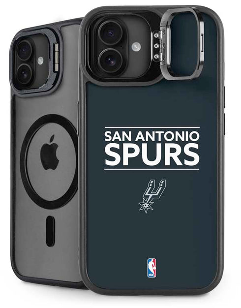 NBA San Antonio Spurs Standard - Black iPhone 16 Plus Kickstand Case