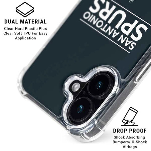 NBA San Antonio Spurs Standard - Black iPhone 16 Plus MagSafe Case