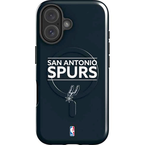 NBA San Antonio Spurs Standard - Black iPhone 16 Plus Magsafe Impact Case