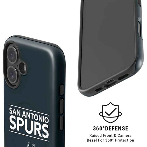 NBA San Antonio Spurs Standard - Black iPhone 16 Plus Magsafe Impact Case