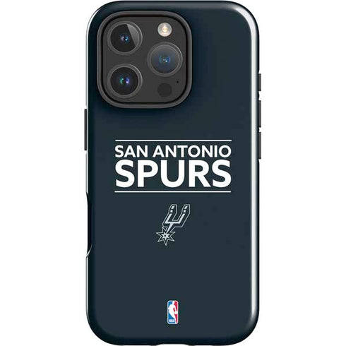 NBA San Antonio Spurs Standard - Black iPhone 16 Pro Impact Case