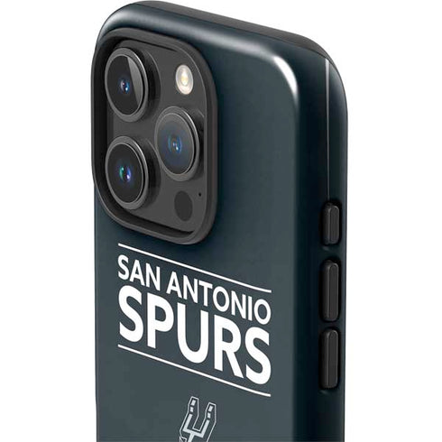 NBA San Antonio Spurs Standard - Black iPhone 16 Pro Impact Case