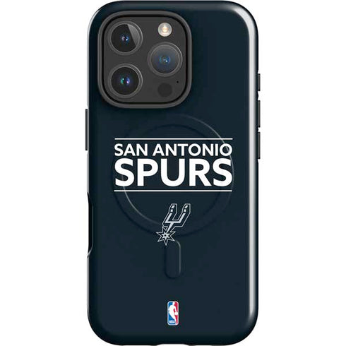 NBA San Antonio Spurs Standard - Black iPhone 16 Pro Magsafe Impact Case