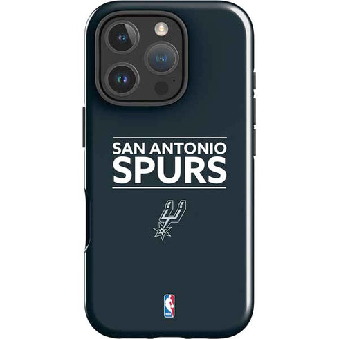 NBA San Antonio Spurs Standard - Black iPhone 16 Pro Max Impact Case