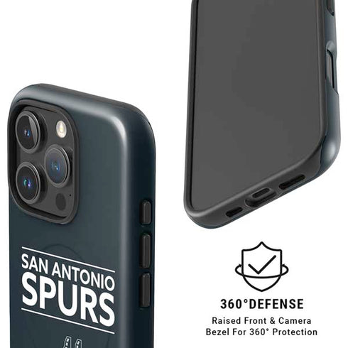 NBA San Antonio Spurs Standard - Black iPhone 16 Pro Max Magsafe Impact Case