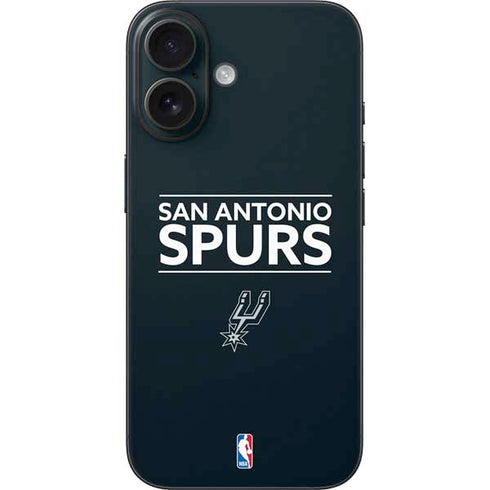 NBA San Antonio Spurs Standard - Black iPhone 16 Skin