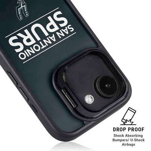NBA San Antonio Spurs Standard - Black iPhone 16e Kickstand Case