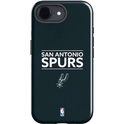NBA San Antonio Spurs Standard - Black iPhone 16e Impact Case