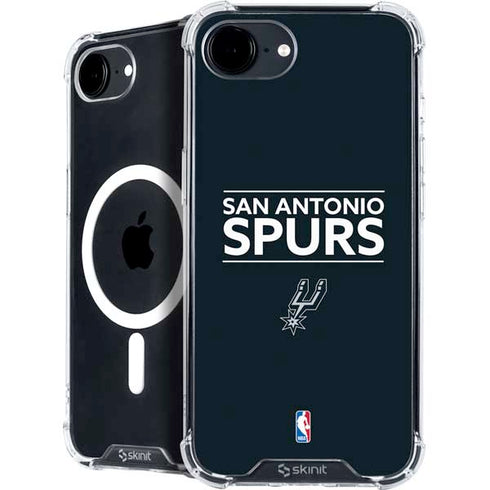 NBA San Antonio Spurs Standard - Black iPhone 16e MagSafe Case