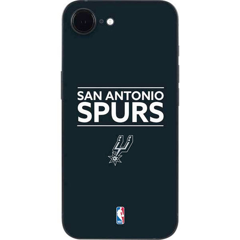 NBA San Antonio Spurs Standard - Black iPhone 16e Skin