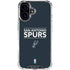 NBA San Antonio Spurs Standard - Black iPhone 17 Clear Case