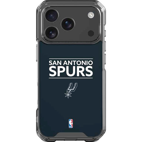 NBA San Antonio Spurs Standard - Black iPhone 18 Pro Clear Case