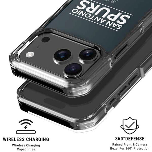 NBA San Antonio Spurs Standard - Black iPhone 18 Pro Clear Case
