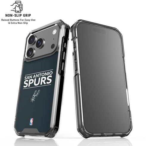NBA San Antonio Spurs Standard - Black iPhone 18 Pro Clear Case
