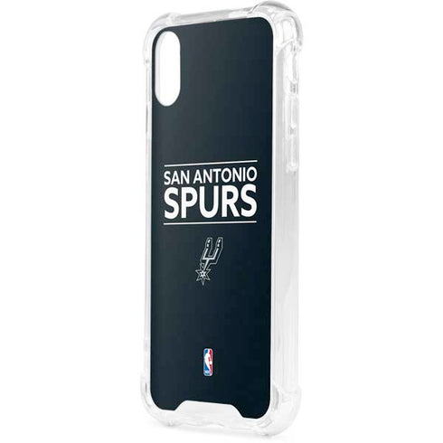 NBA San Antonio Spurs Standard - Black iPhone XS Clear Case
