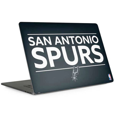 NBA San Antonio Spurs Standard - Black MacBook Skins