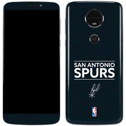 NBA San Antonio Spurs Standard - Black Moto E5 Plus Skin
