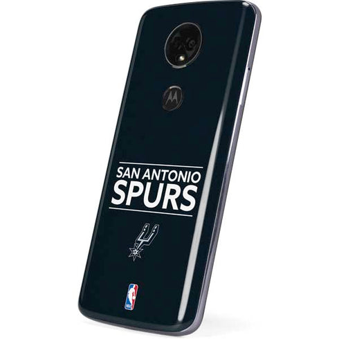 NBA San Antonio Spurs Standard - Black Moto E5 Plus Skin