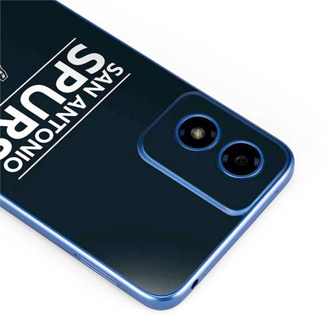 NBA San Antonio Spurs Standard - Black Moto G Play 4G (2024) Skin