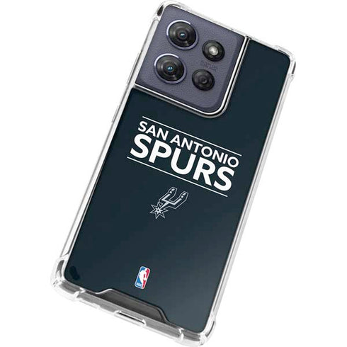 NBA San Antonio Spurs Standard - Black Moto G Play 5G (2025) Clear Case