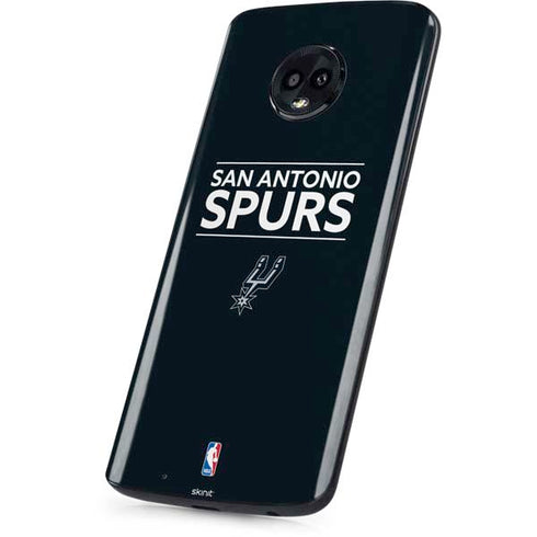 NBA San Antonio Spurs Standard - Black Moto G6 Skin