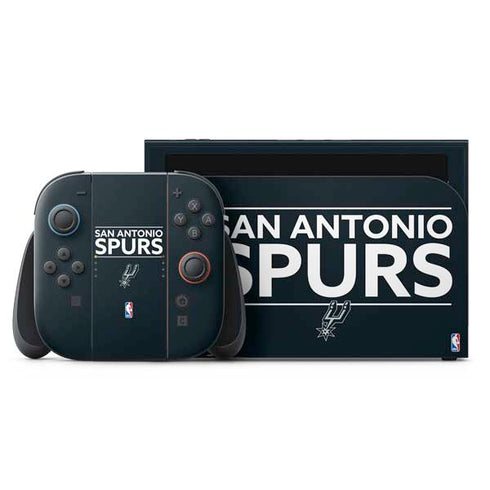 NBA San Antonio Spurs Standard - Black Nintendo Skins