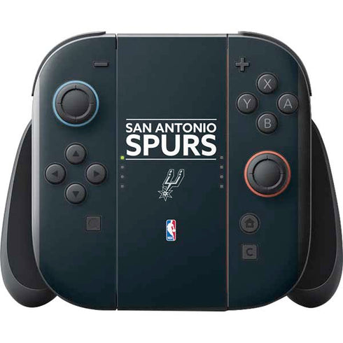 NBA San Antonio Spurs Standard - Black Nintendo Switch 2 (2025) with Joy-Con Skin