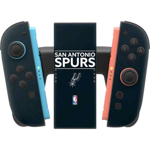 NBA San Antonio Spurs Standard - Black Nintendo Switch 2 (2025) Joy-Con Controller Skin