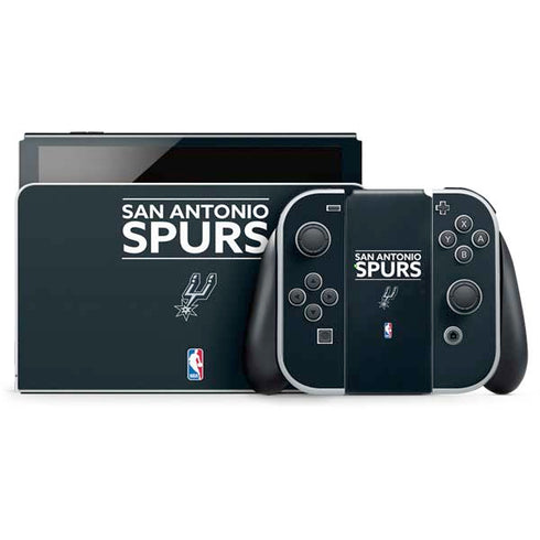 NBA San Antonio Spurs Standard - Black Nintendo Skins