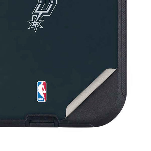 NBA San Antonio Spurs Standard - Black Otterbox Defender iPhone Skin
