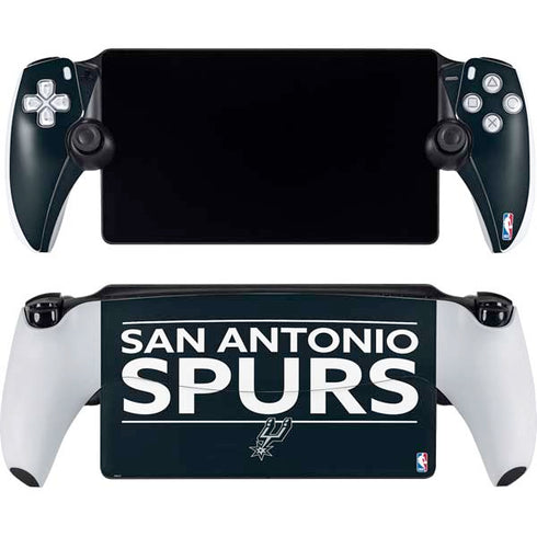 NBA San Antonio Spurs Standard - Black PlayStation Portal Remote Player Skin