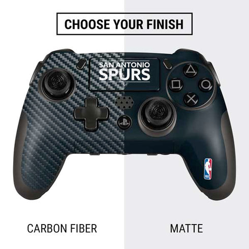 NBA San Antonio Spurs Standard - Black PlayStation Scuf Vantage 2 Controller Skin