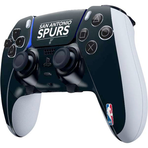 NBA San Antonio Spurs Standard - Black PS5 DualSense Edge Pro Controller Skin