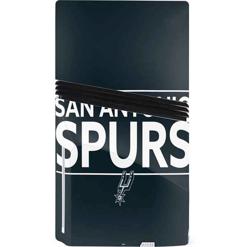 NBA San Antonio Spurs Standard - Black PS5 Pro Disk Bundle Skin