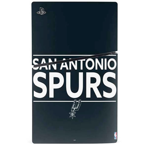 NBA San Antonio Spurs Standard - Black PS5 Slim Digital Edition Console Skin