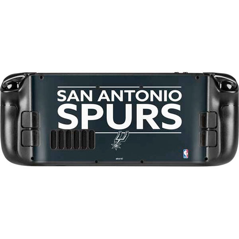 NBA San Antonio Spurs Standard - Black Steam Deck Handheld Gaming Computer Skin
