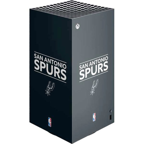 NBA San Antonio Spurs Standard - Black XBox Series X Digital Edition Console Skin