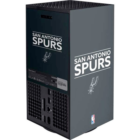 NBA San Antonio Spurs Standard - Black XBox Series X Digital Edition Console Skin